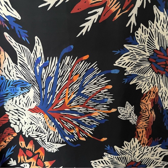 Lizzy & Coco Reversible Open Long Cardigan Size Large Floral and Zebra Print - Picture 9 of 10